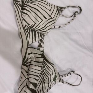 Roxy Leaf Print Bikini Top